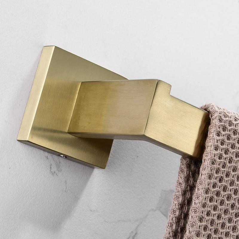 Towel Bar New Design / Creative Contemporary / Modern Stainless Steel / Low-carbon Steel / Metal 1pc - Bathroom Single / towel ring Wall Mounted4