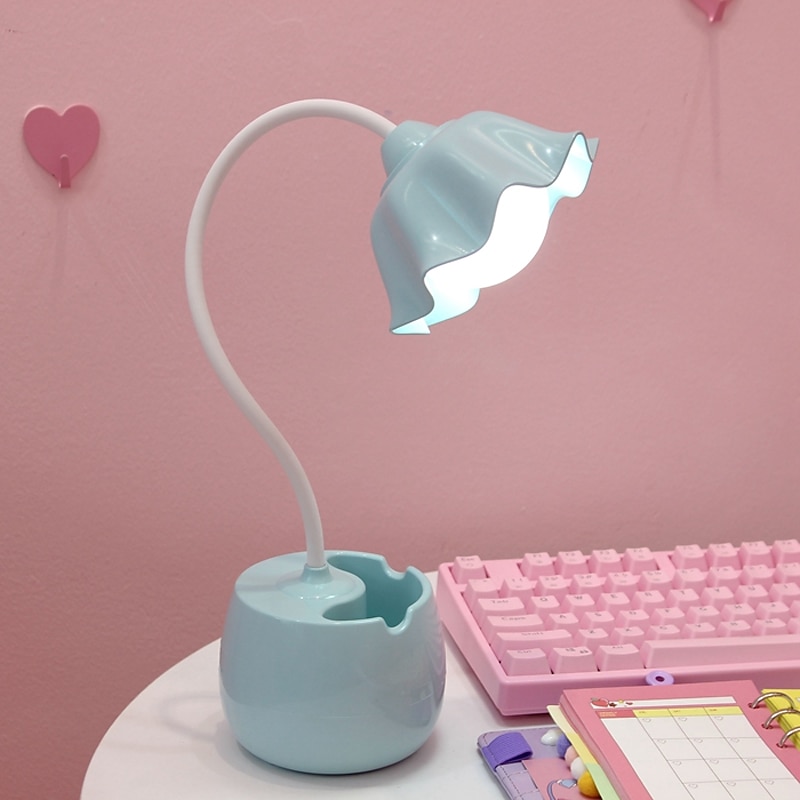 Desk Lamp Rechargeable / Eye Protection / Adjustable Modern Contemporary USB Powered For Study Room / Office / Girls Room DC 5V Blue / Blushing Pink / Green