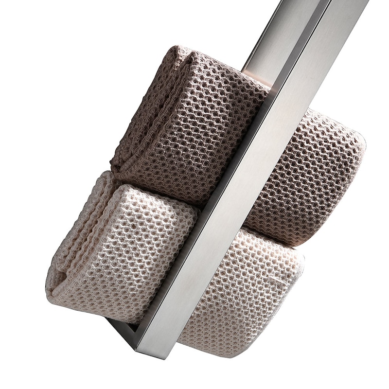 Towel Bar New Design / Self-adhesive / Creative Contemporary / Modern Stainless Steel + A Grade ABS / Stainless Steel 1pc - Bathroom 1-Towel Bar Wall Mounted3