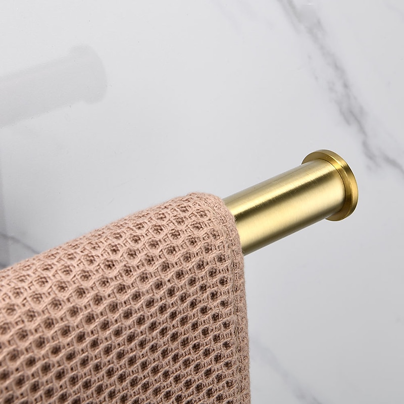 Towel Bar New Design / Creative Antique / Modern Stainless Steel / Low-carbon Steel / Metal 1pc - Bathroom towel ring Wall Mounted4