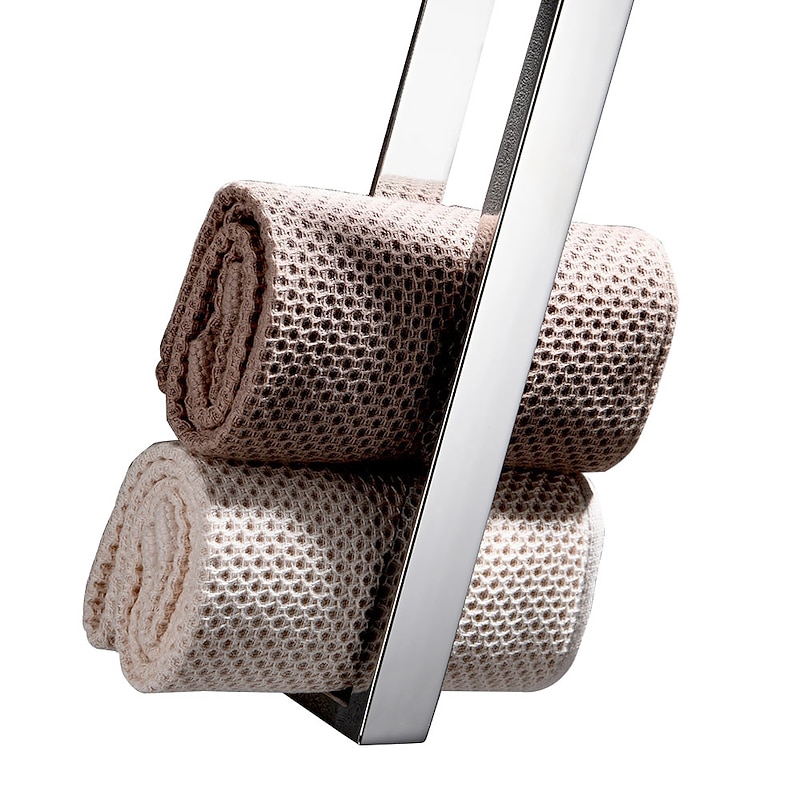 Towel Racks for Bathroom,Self-Adhesive Towel Bar Wall Mounted SUS304 Stainless Steel No Drill Towel Holders for Toilet Bathroom,Kitchen 40cm4