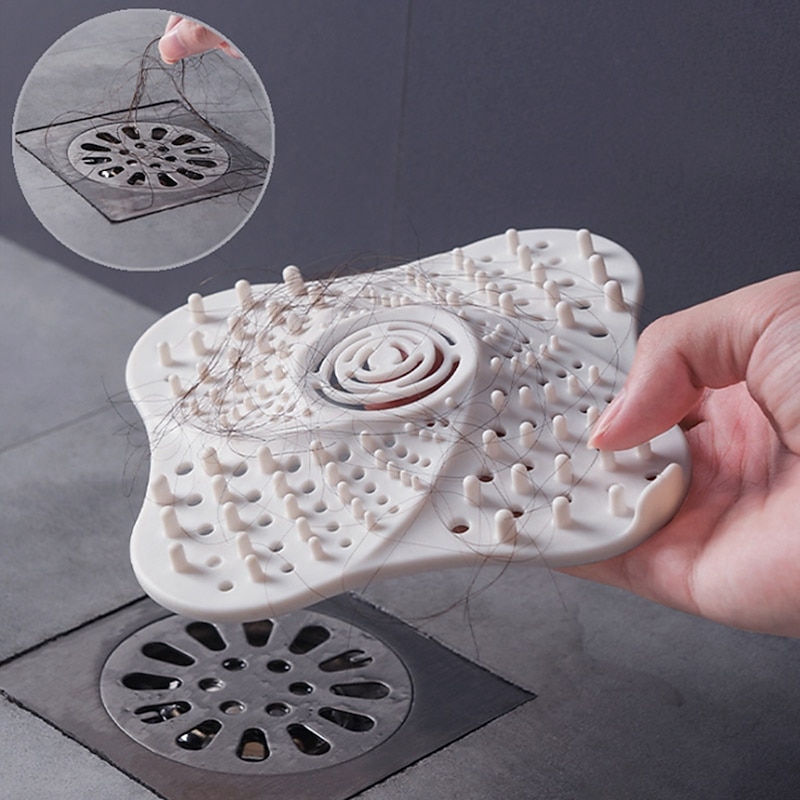 Anti-blocking Hair Catcher Hair Stopper Plug Trap Shower Floor Drain Covers Sink Strainer Filter Bathroom Kitchen Accessories4