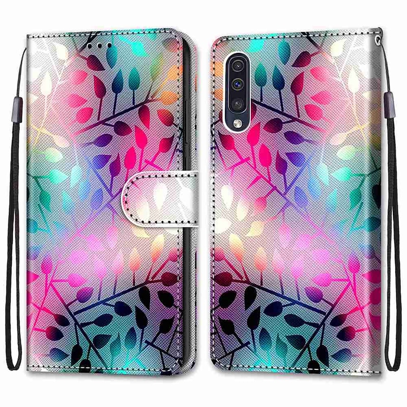 Phone Case For Samsung Galaxy S25 S24 S23 S22 S21 FE S21 Ultra Plus A34 A54 S20 A32 Wallet Case with Stand Holder Flip Wallet Scenery TPU PU Leather2