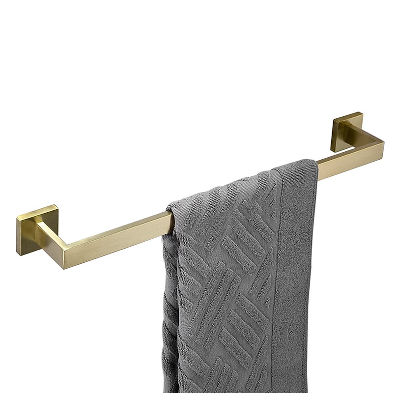 Towel Bar / Toilet Paper Holder / Robe Hook New Design / Creative Contemporary / Modern Stainless Steel / Low-carbon Steel / Metal 4pcs - Bathroom 1-Towel Bar Wall Mounted2