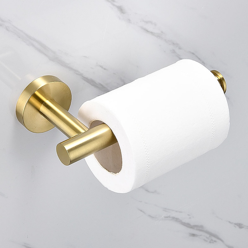 Towel Bar / Toilet Paper Holder / Robe Hook New Design / Creative Contemporary / Modern Stainless Steel / Low-carbon Steel / Metal 3pcs - Bathroom towel ring3