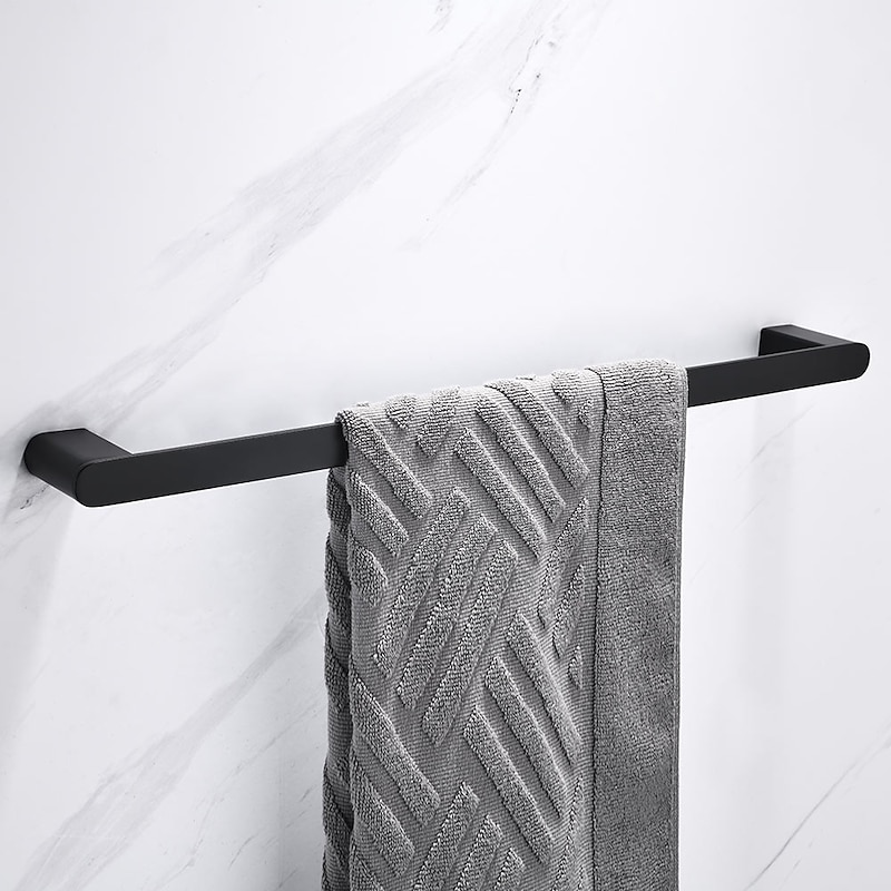 Towel Bar New Design / Creative Contemporary / Modern Stainless Steel / Low-carbon Steel / Metal 1pc - Bathroom Single Wall Mounted