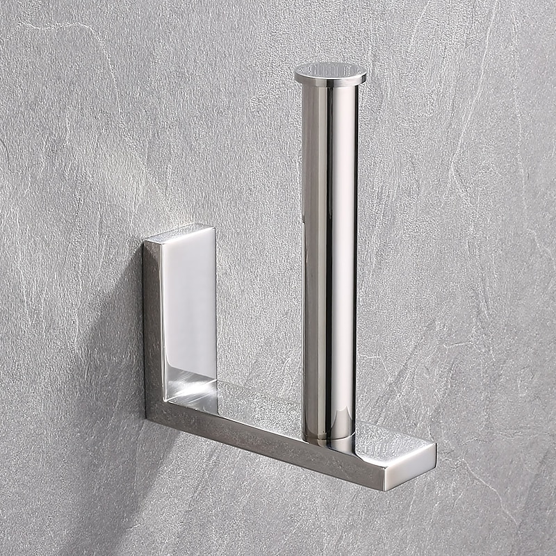 Toilet Paper Holder Bathroom Tissue Holder 304 Stainless Steel Self Adhesive Wall Mounted 1pc3