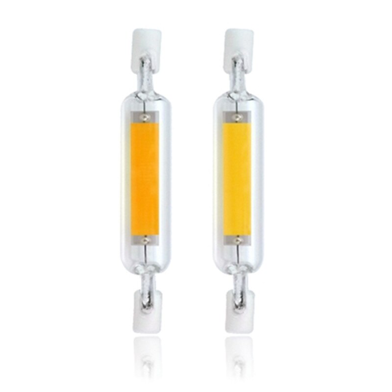 2pcs 78mm R7S LED COB Bulb Lighting Halogen Double Ended Base 360-Degree Beam Angle For Work Security Landscape Lights