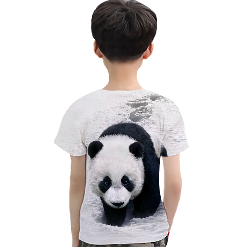 Children's Day Boys 3D Animal Color Block Cat T shirt Tee Short Sleeve 3D Print Summer Active Cute Basic Polyester Spandex Kids Toddler2
