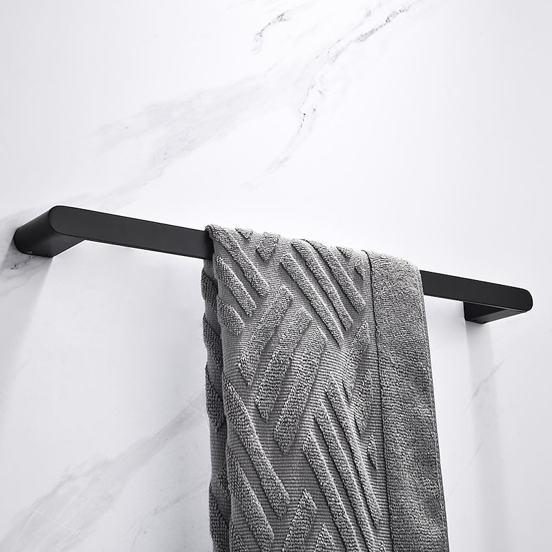 Towel Bar New Design / Creative Contemporary / Modern Stainless Steel / Low-carbon Steel / Metal 1pc - Bathroom Single Wall Mounted2