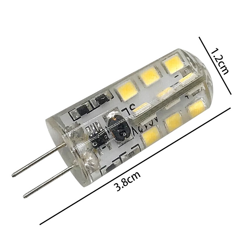 10pcs 2.5W LED Bi-pin Corn Lights Bulbs 260lm Dimmable G4 SMD2835 Landscape 25W Halogen Bulb Replacement Warm Cold White AC12V DC12V AC220V3