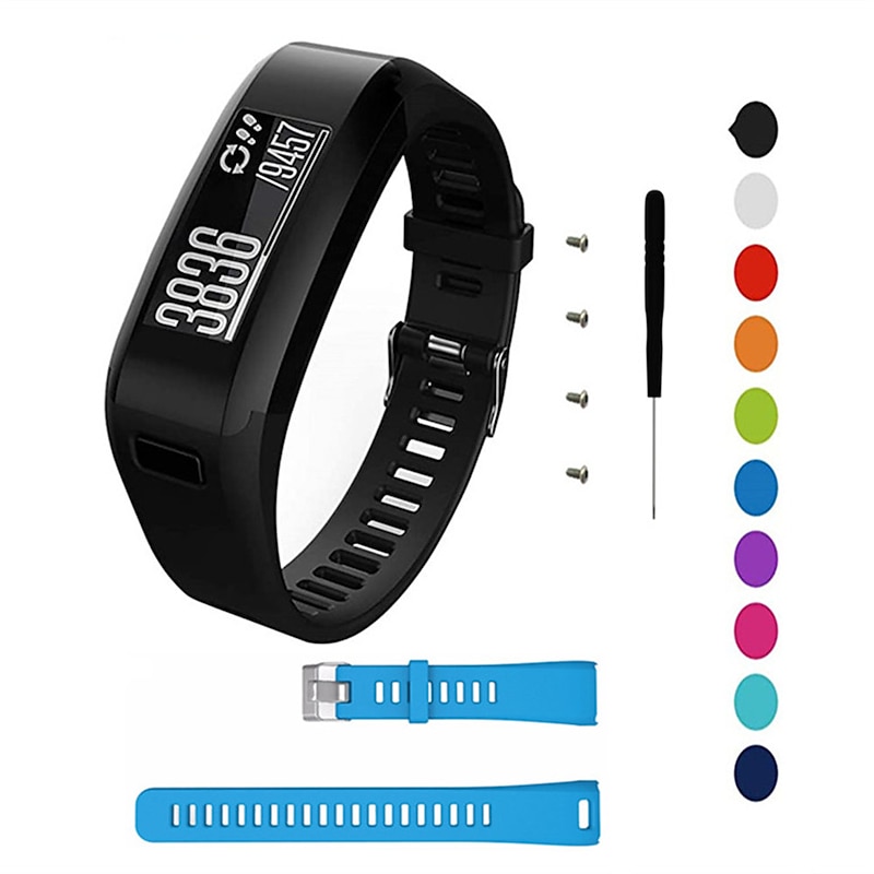Watch Band for Garmin Vivosmart HR Silicone Replacement  Strap Breathable Sport Band Wristband