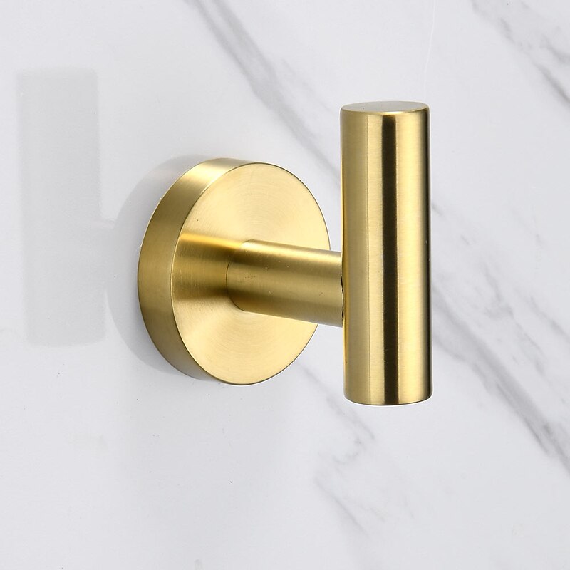 Towel Bar / Toilet Paper Holder / Robe Hook New Design / Creative Contemporary / Modern Stainless Steel / Low-carbon Steel / Metal 3pcs - Bathroom towel ring4