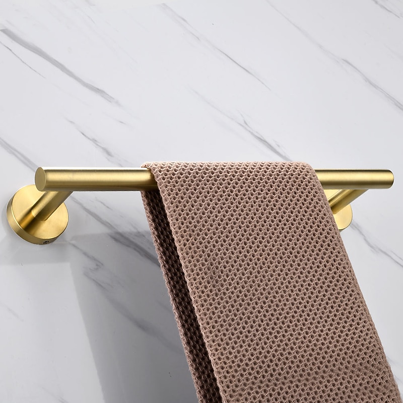 Towel Bar / Bathroom Shelf New Design / Creative Antique / Modern Stainless Steel / Low-carbon Steel / Metal 1pc - Bathroom 1-Towel Bar Wall Mounted3