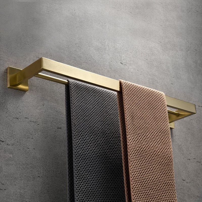 Towel Bar / Bathroom Shelf New Design / Creative Contemporary / Modern Stainless Steel / Low-carbon Steel / Metal 1pc - Bathroom 2-tower bar Wall Mounted3