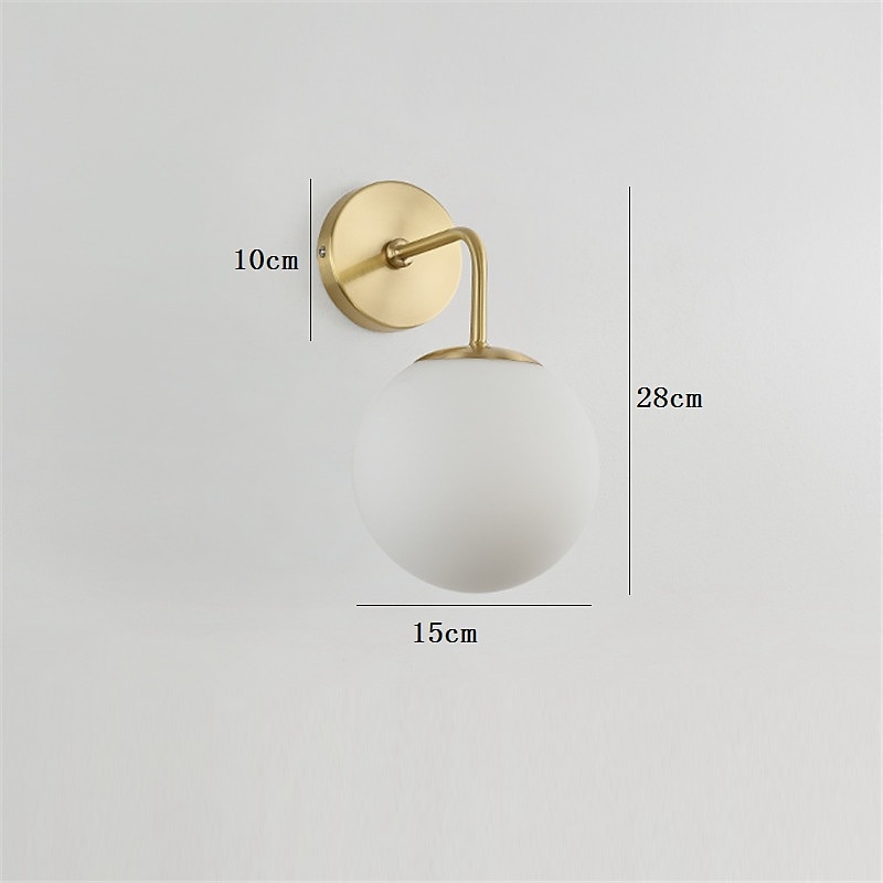 Lightinthebox Modern Nordic Style Wall Lamps Wall Sconces Living Room Bedroom Copper Wall Light 220-240V 40 W2