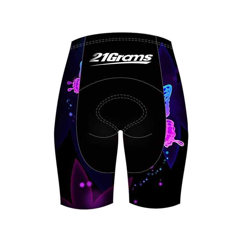 Women's Cycling Jersey with Shorts Short Sleeve Mountain Bike MTB Road Bike Cycling Blue Orange Green Butterfly Gradient Bike Breathable Ultraviolet Resistant Quick Dry Reflective Strips Sports Solid4