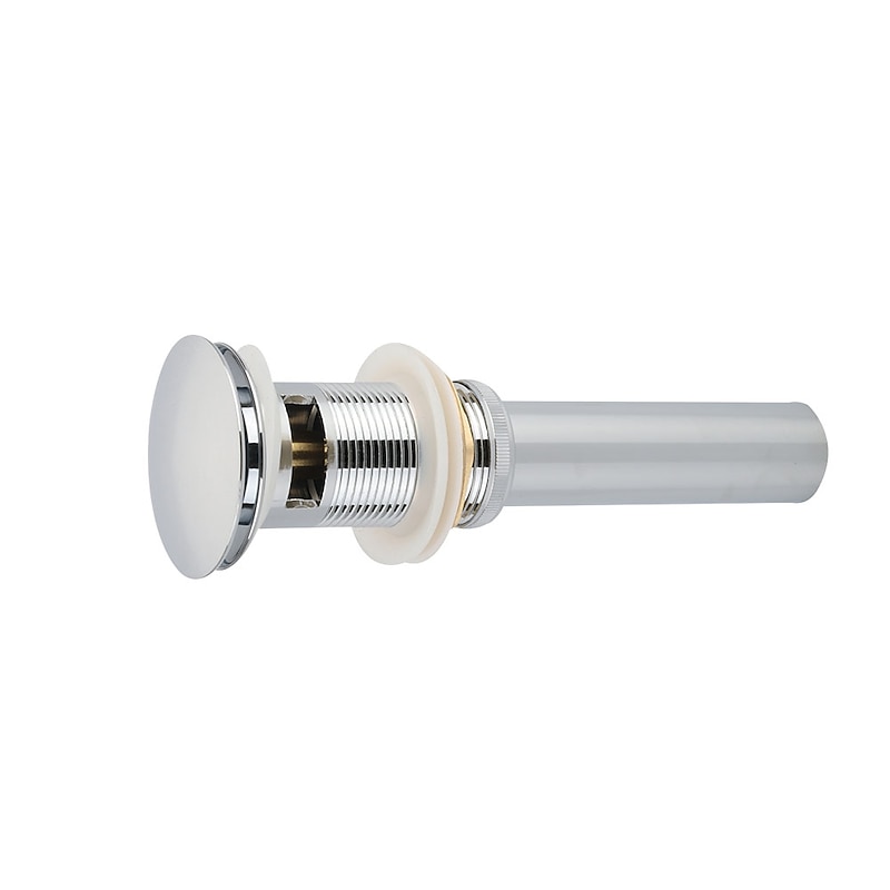 Pop Up Drain Stoper with Overflow SUS  Stainless Steel Bathroom Vanity Sink Drain Lavatory Basin Sink Drain Chrome Finished2