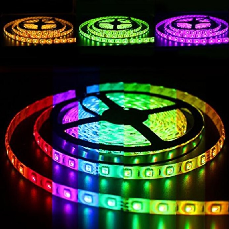 3x5M Flexible LED Light Strips Light Sets RGB Tiktok Lights 900 LEDs 2835 SMD 8mm 1 set Christmas New Year's Creative Cuttable Decorative 12 V3