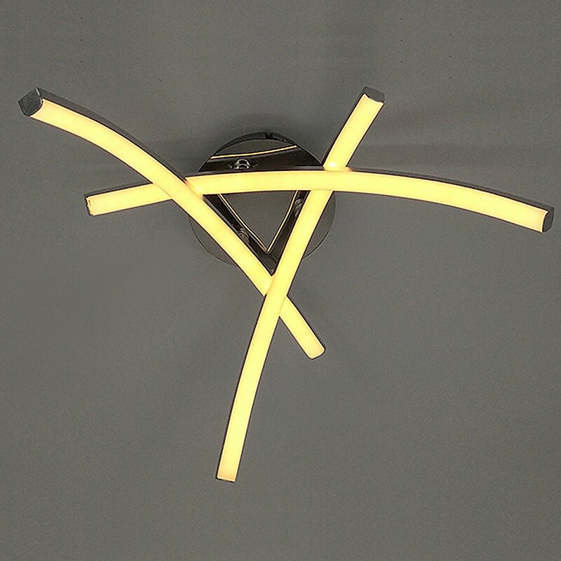 Led living Room And Bedroom Lamps Modern Simple Creative Three-Prong Shaped Sky Lanterns 18W4