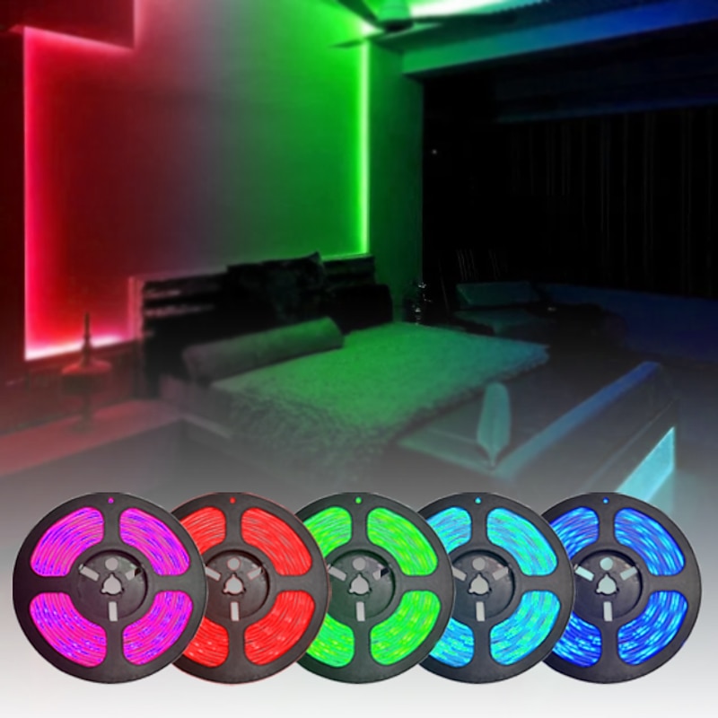 15M 3x5M WIFI Smart LED Light Strips Kit Waterproof RGB Tiktok Lights 450 LEDs 5050 Phone Controlled LED Strip KitTimer LED Tape LightWorks with Android iOS and Google Home3