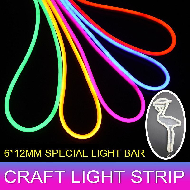 4m Neon Strip Lights 360 LEDs 2835 SMD 6mm 1pc Warm White White Red Christmas New Year's Waterproof Cuttable Decorative 12 V4