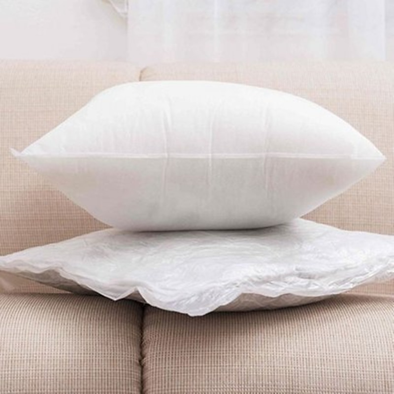 2pcs Pillow insert Compressed Pack Pure Cotton White 50x50cm suitable for pillow case size 45x45cm Outdoor Cushion for Sofa Couch Bed Chair2