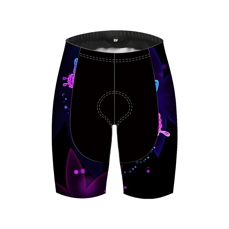 Women's Cycling Jersey with Shorts Short Sleeve Mountain Bike MTB Road Bike Cycling Blue Orange Green Butterfly Gradient Bike Breathable Ultraviolet Resistant Quick Dry Reflective Strips Sports Solid3