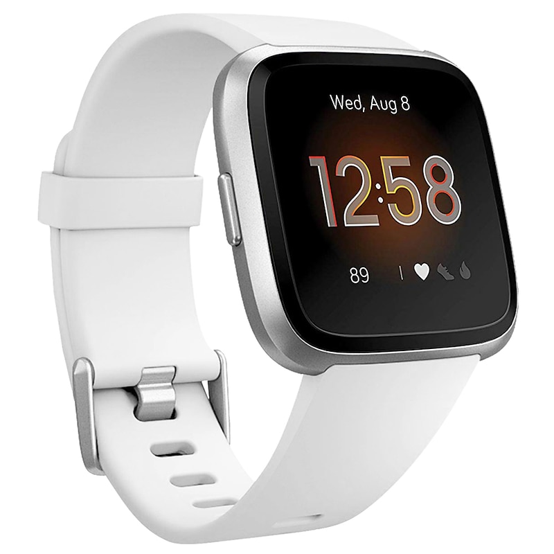 Smart Watch Band Compatible with Fitbit Versa 2 / Versa Lite / Versa SE / Versa Silicone Smartwatch Strap Soft Elastic Adjustable Sport Band Replacement  Wristband4