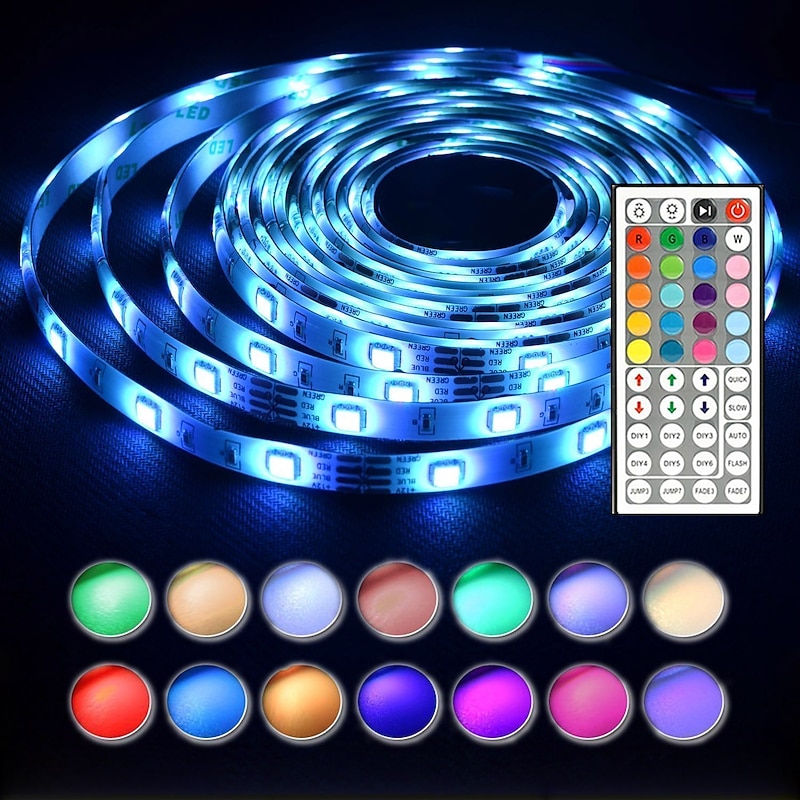 LED Strip Lights WiFi Smart app Controlled Kit 20m 66ft RGB Color Changing SMD 5050 Work with Smartphone Google Alexa 12V 20A Power Supply2