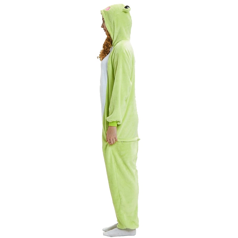 Adults' Patchwork Onesie Costume Carnival Costume Frog Onesie Pajamas Kigurumi Pajamas Pajamas Funny Costume For Couple's Men's Women's Christmas Carnival New Year Cartoon3