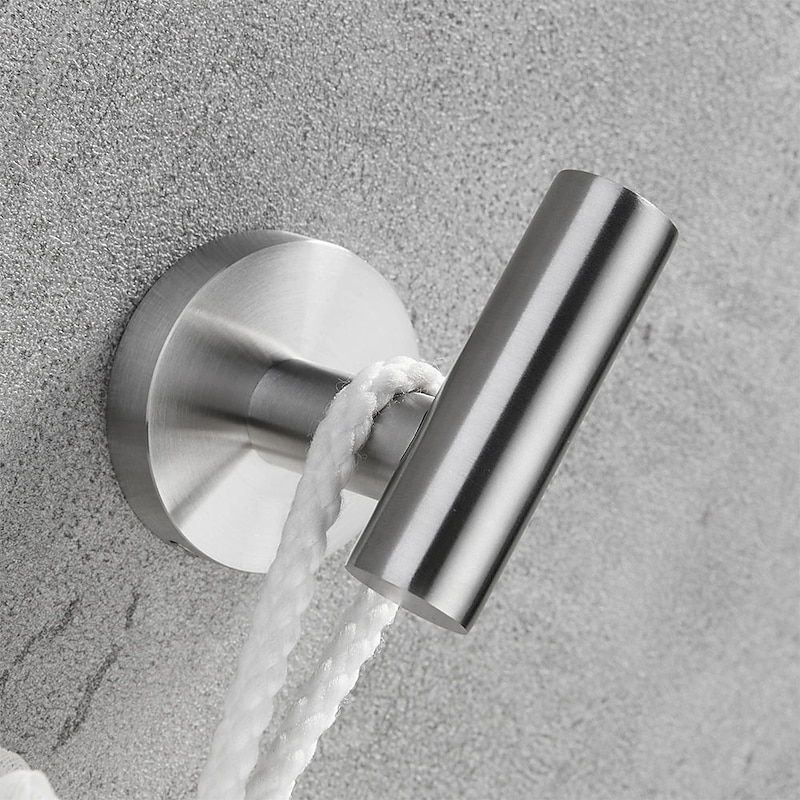 Robe Hook New Design / Adorable / Creative Contemporary / Modern Stainless Steel / Low-carbon Steel / Metal 1pc - Bathroom Wall Mounted4