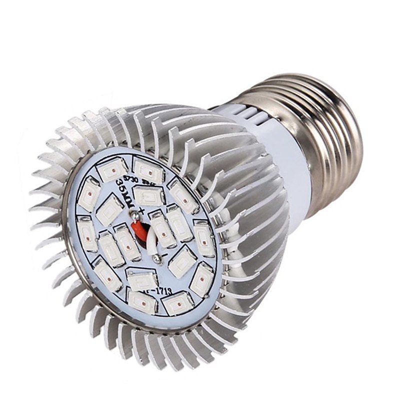 4pcs E14 LED Grow Light for Indoor Plants E27 Full Spectrum LED Plant Light Bulb 18W  Fitolamp AC85-265V Red Blue UV IR Led Growing Lamp For Plants GU103