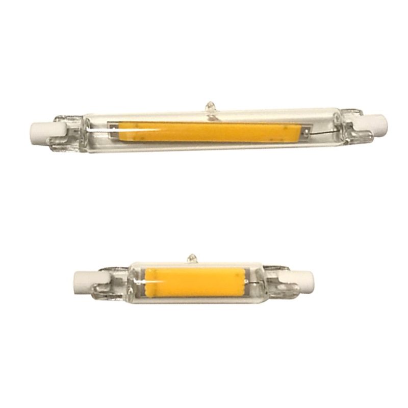 R7S LED COB Light Bulb 78MM 3W 5W 118MM 7W 12W J78 J118 Double Ended Flood Light Landscape Lights Warm Cold White AC 110V 220V4