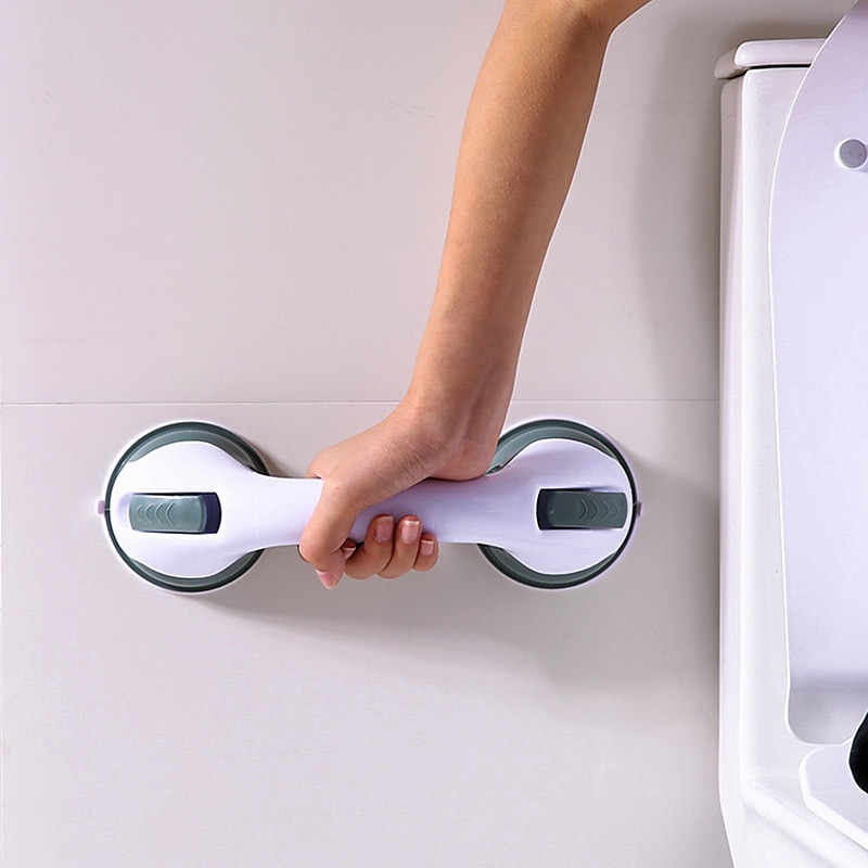 Shower Anti-Slip Grab Bar,Bathroom Strong Vacuum Suction Cup Handle Anti-slip Support Helping Grab Bar for elderly Safety Handrail Bath Shower Grab Bar2