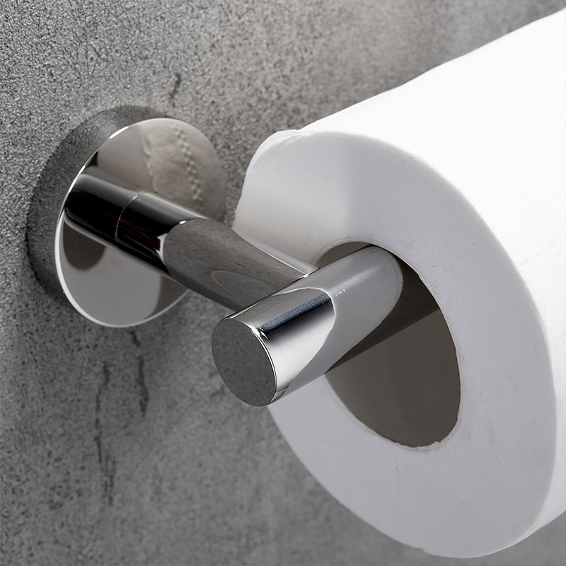 Toilet Paper Holder New Design / Adorable / Creative Contemporary / Modern Stainless Steel + A Grade ABS / Stainless Steel / Metal 1pc - Bathroom Wall Mounted4