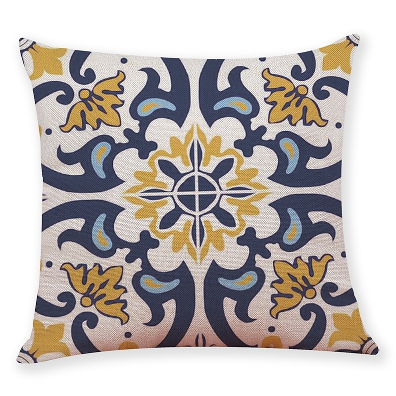 Vintage Geometric Decorative Toss Pillows Cover 9PCS Soft Square Cushion Case Pillowcase for Bedroom Livingroom Sofa Couch Chair4