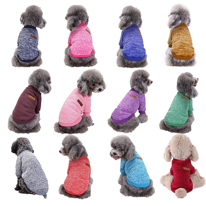 Dog Coat,Pet Dog Clothes Knitwear Dog Sweaters Soft Thickening Warm Pup Dogs Shirt Winter Puppy Dog Sweaters for Dogs2