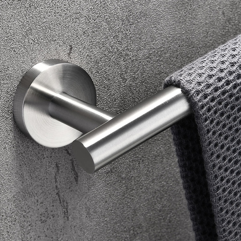 Towel Bar New Design / Adorable / Creative Contemporary / Modern Stainless Steel / Low-carbon Steel / Metal 1pc - Bathroom Wall Mounted4