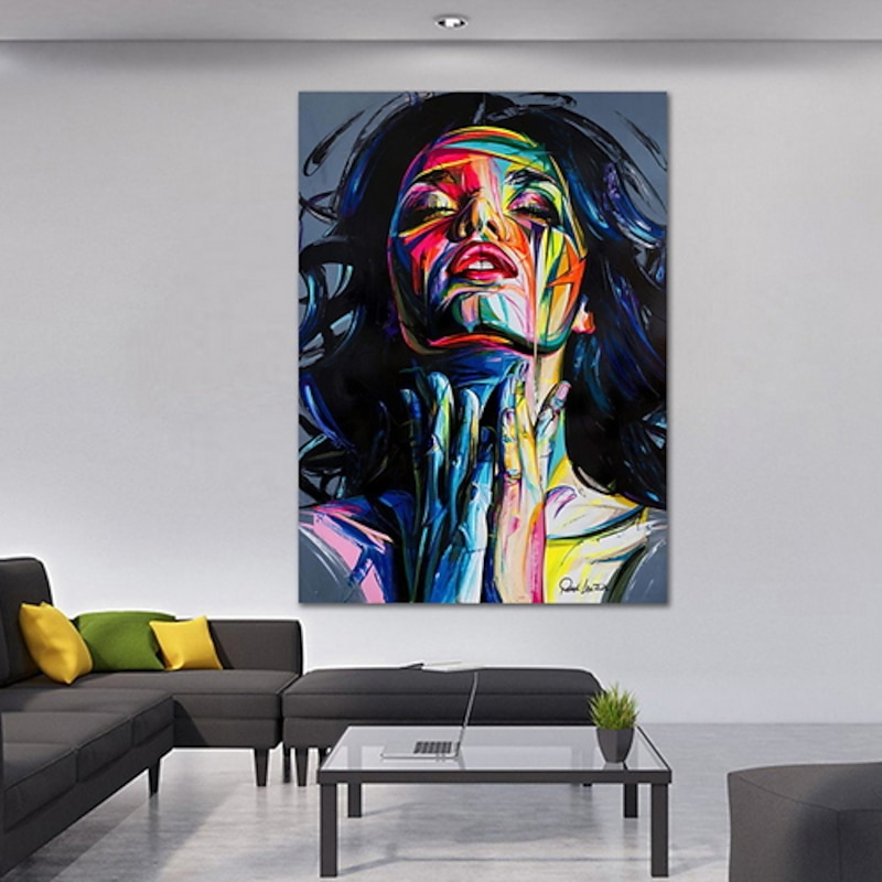 Wall Art Canvas Prints Posters Painting Artwork Picture Portrait Beauty Woman Face Home Decoration Décor Rolled Canvas No Frame Unframed Unstretched