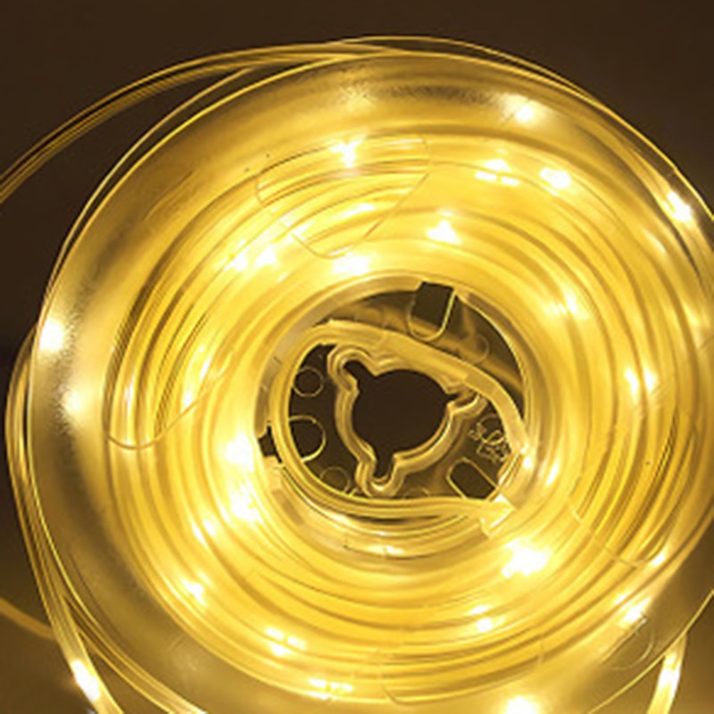 10m 100 LEDs Casing Waterproof String Lights 8 Mode Control  1Set Mounting Bracket  Warm White White RGBWarm Waterproof Outdoor Solar Garden Light Solar Powered  Plug Lights In The Courtyard 1 set4