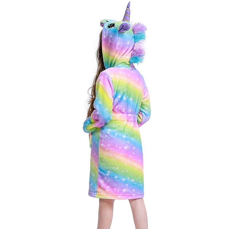 Kid's Animal Kigurumi Pajamas Bathrobe Unicorn Flying Horse Onesie Pajamas Kigurumi Pajamas For Boys and Girls Christmas Children's Day New Year Cartoon2