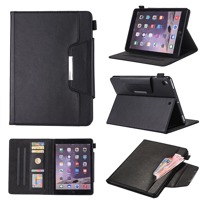 Tablet Case Cover For Apple iPad 10.2'' 9th 8th 7th iPad Pro 12.9''11''iPad Air 4th 3rd iPad mini 6th 5th 4th Card Pencil Holder with Stand Smart Auto Wake / Sleep PU Leather