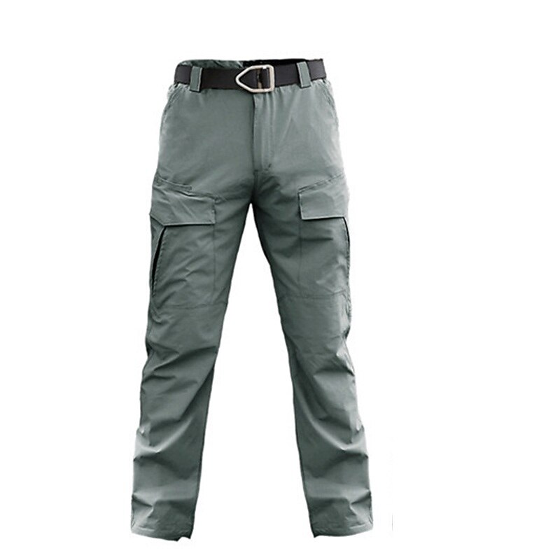 Men's Hiking Pants Trousers Hiking Cargo Pants Tactical Pants Summer Outdoor Standard Fit Windproof Multi-Pockets Quick Dry Soft Pants / Trousers Bottoms Black Green Hunting Fishing Climbing S M L XL4