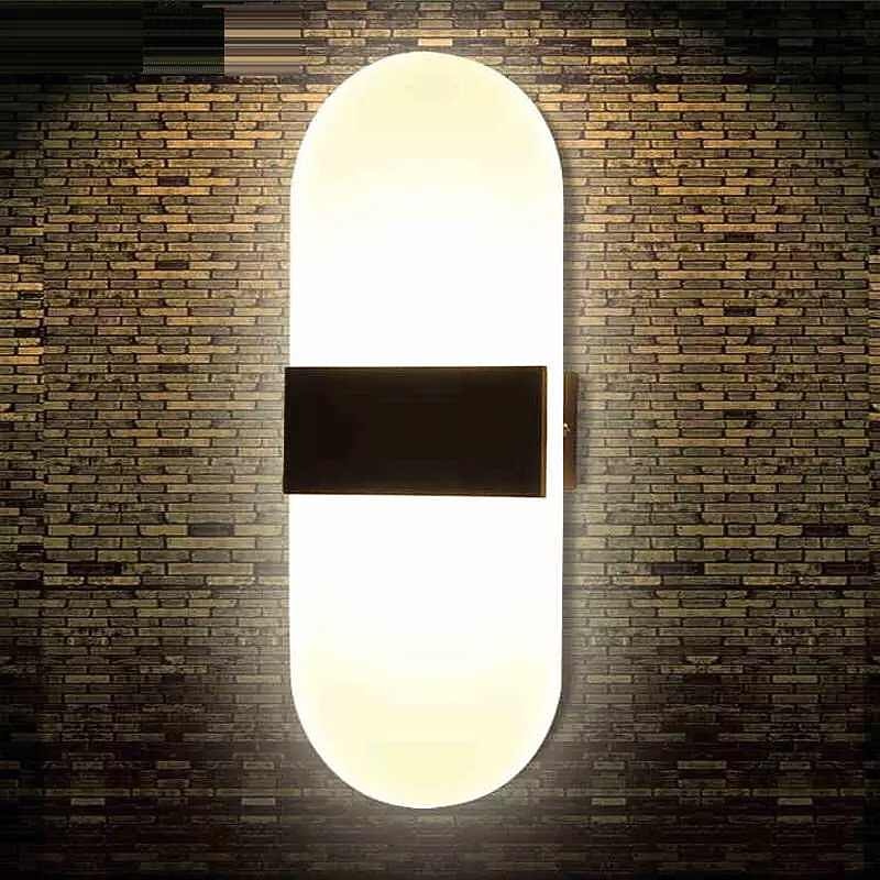 1-Light LED Wall Sconce Indoor Modern Acrylic Light Fixture for Bedroom Bathroom Corridor Stairs 6W Contemporary Wall Lamp3