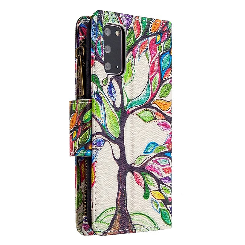 Phone Case For Samsung Galaxy S25 S24 S23 Ultra Plus A73 A53 Wallet Case with Stand Holder Card Holder Pattern Tree PU Leather3