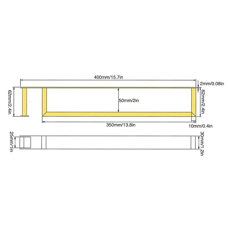 Towel Racks with Hook for Bathroom,Self-Adhesive Towel Bar Wall Mounted SUS304 Stainless Steel No Drill Towel Holders for Toilet Bathroom,Kitchen(Black/Chrome/Brushed Nickel)40cm