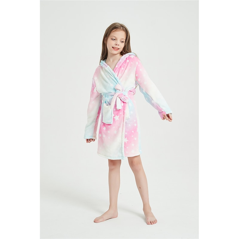 Kid's Color Block Kigurumi Pajamas Bathrobe Unicorn Flying Horse Onesie Pajamas Kigurumi Pajamas Funny Costume For Boys and Girls Christmas Halloween Carnival Cartoon4