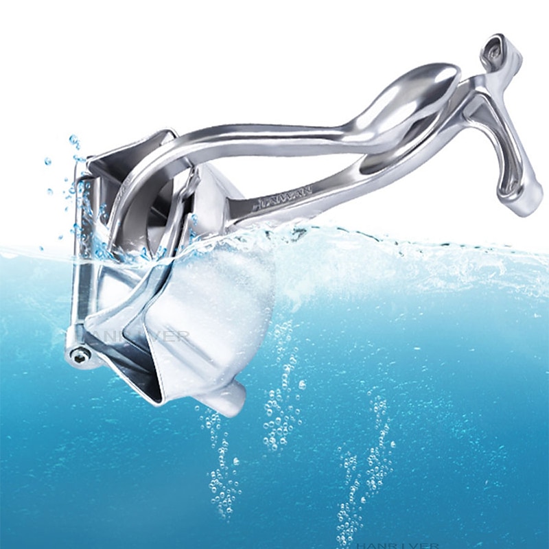 Silver Metal Manual Juicer Fruit Squeezer Juice Lemon Orange Press Household Multifunctional Kitchen Drinkware Supplies 5