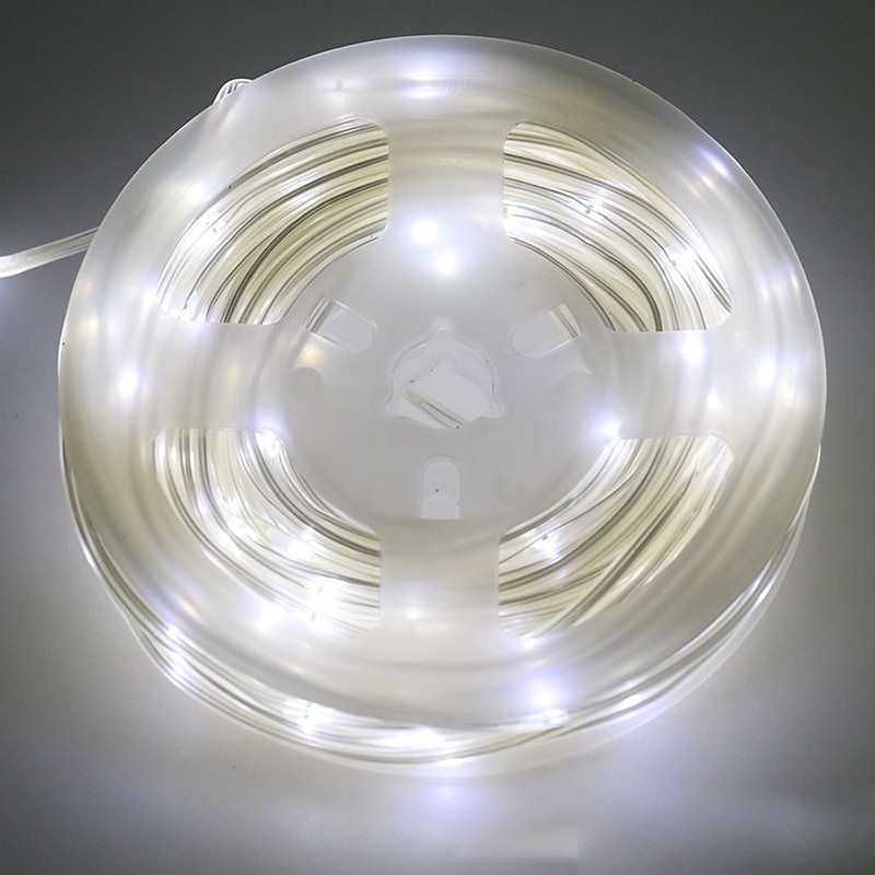 10m 100 LEDs Casing Waterproof String Lights 8 Mode Control  1Set Mounting Bracket  Warm White White RGBWarm Waterproof Outdoor Solar Garden Light Solar Powered  Plug Lights In The Courtyard 1 set3